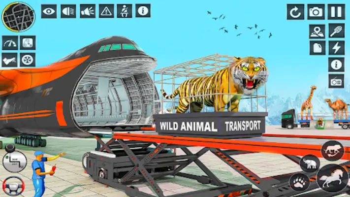 Wild Animals Transport Simulator android App screenshot 1